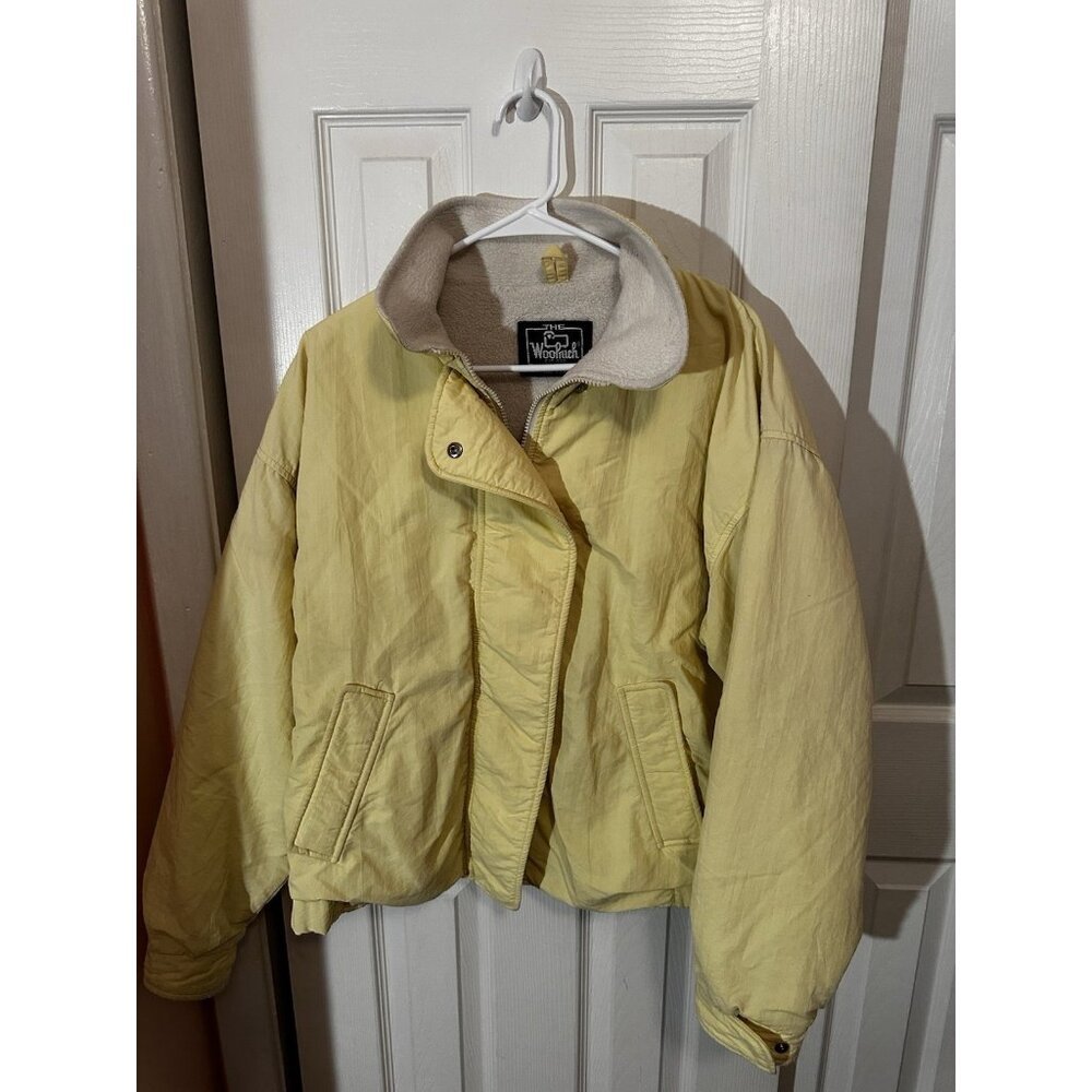 Women Woolrich Jacket Vintage 90's Made in USA Faux Shearling Lined M